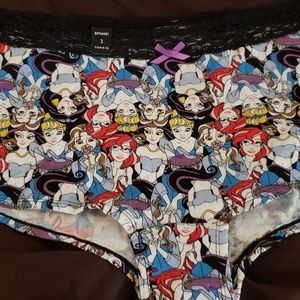 Plus size 3 torrid disney princess boyshort panty